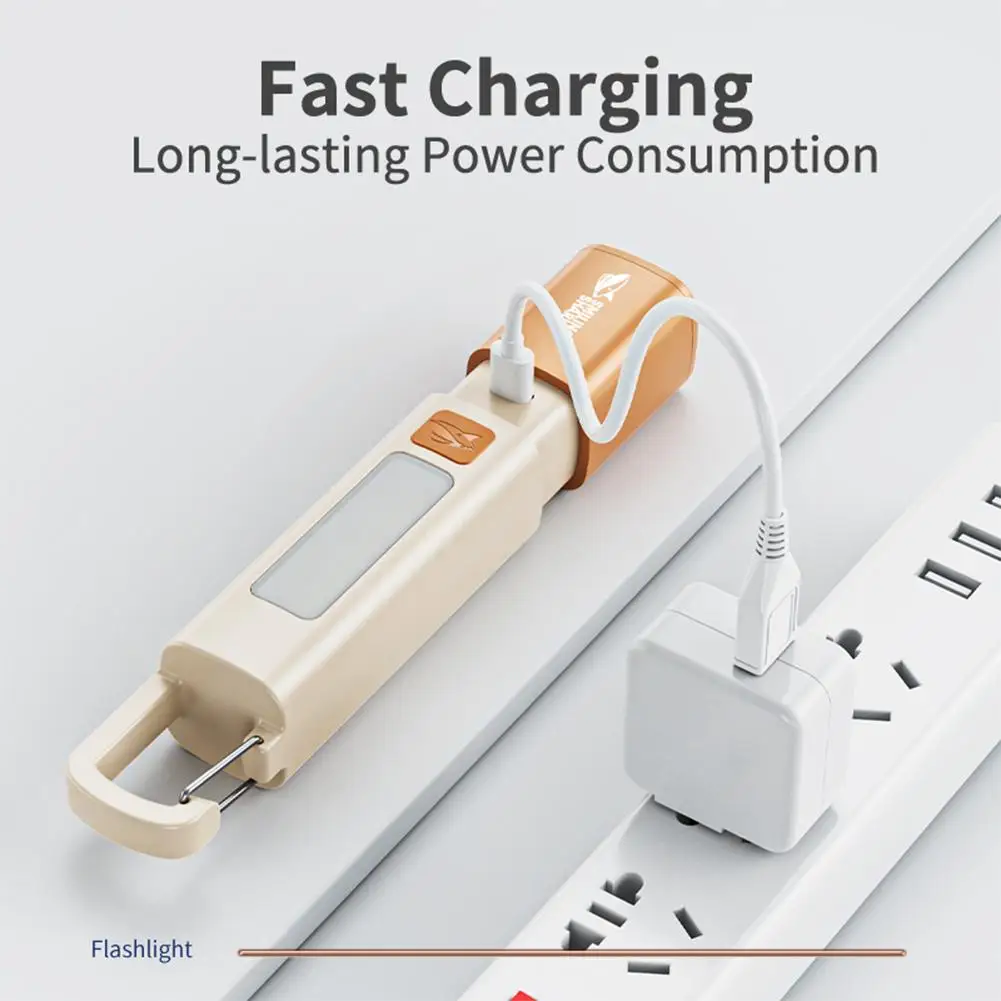 Portable High Brightness Colorful Flashlight With Lock Buckle Telescopic Zoom Camping Flashlight With Three Level Adjustment