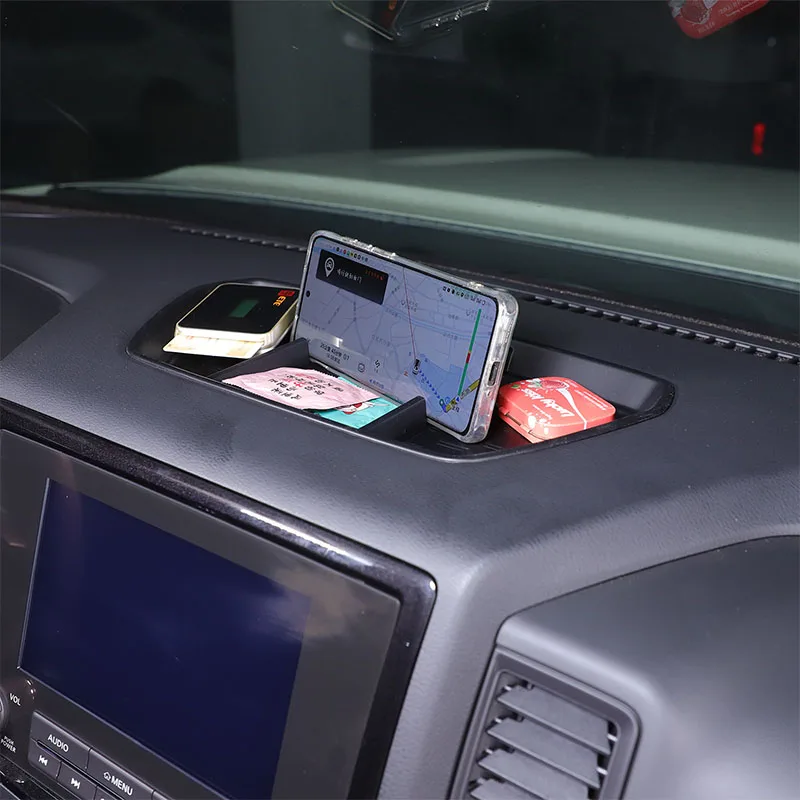 Para Nissan Frontier 2022 2023, bandeja organizadora para o painel de instrumentos do carro, acessório de interior em TPE, 1 unidade.