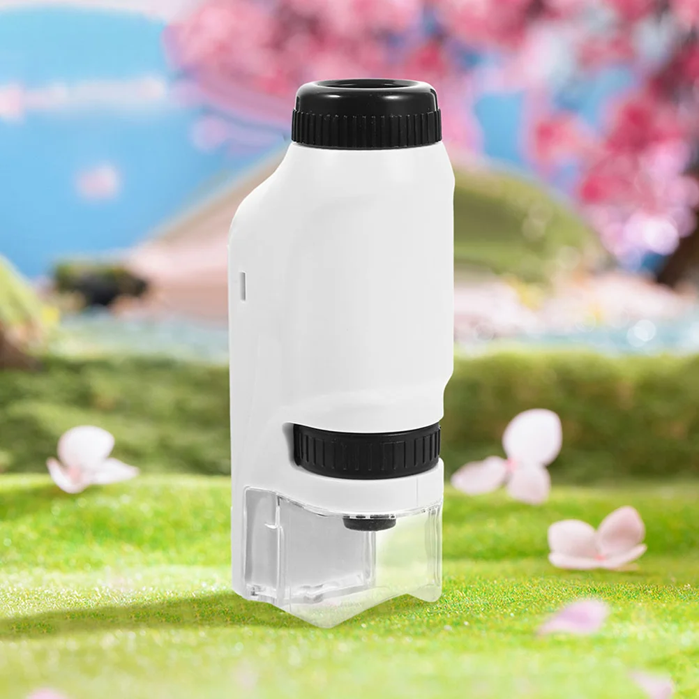 1 conjunto microscópio monocular portátil crianças ciência ferramenta educacional para crianças iniciante lupa biológica exploração ao ar livre
