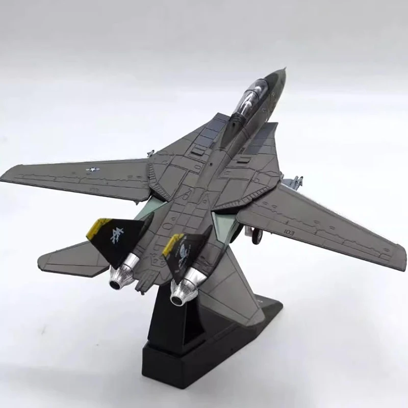 

Литая под давлением масштаб 1/100 F14A VF103 модель истребителя из сплава, модель самолета для коллекции, демонстрационная игрушка, подарки, сувениры