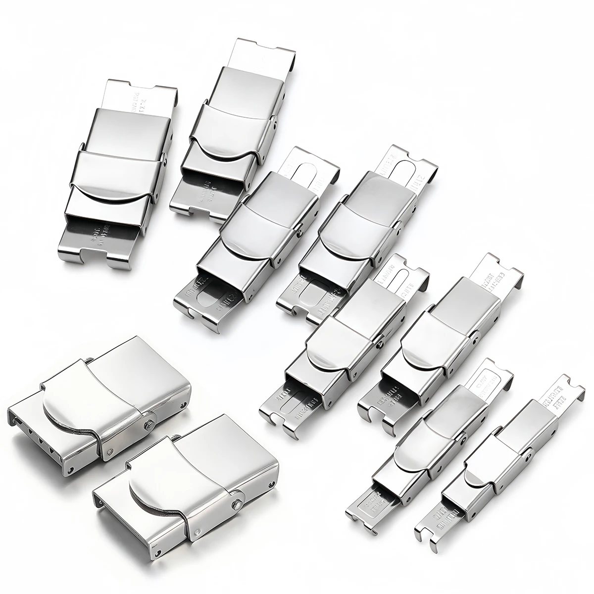 3pcs Stainless Steel Bracelet Clasp Crimp Jaw Hook Watch Band Connect Buckle for DIY Leather Silicone Bracelet Jewelry Making image 5