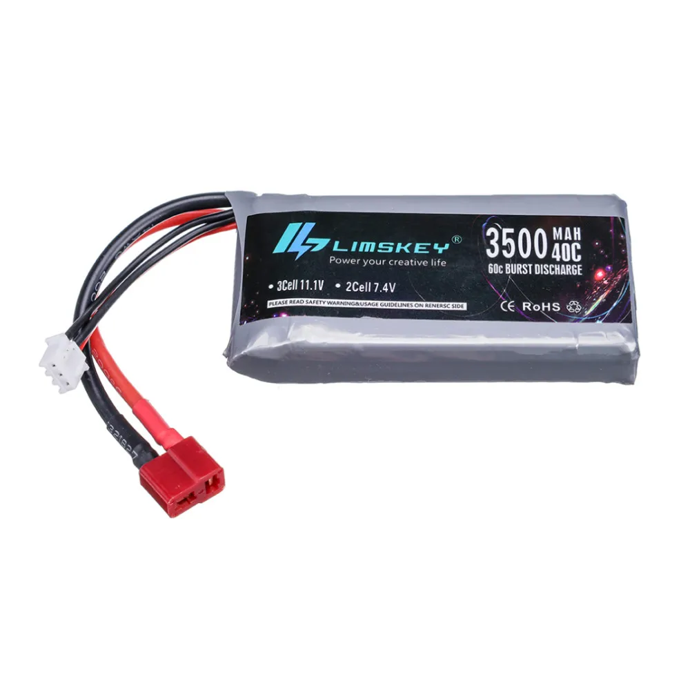 7.4V 3500mAh Lipo Battery For Wltoys 144001 12428 12423 RC Car Upgrade part 2s 7.4v Battery For feiyue 03 Q39