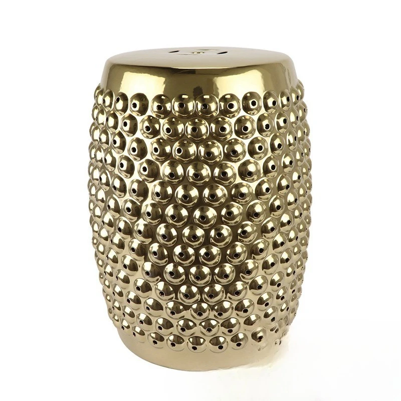 

Ceramic gold-plated rivets, drum nails, bubble stools, cool pier round stools, porcelain pier garden stools, home ornaments