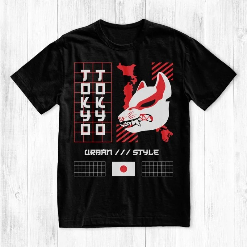 

00013325#A-Tokyo Urban Style T-Shirt, Graphic Tee