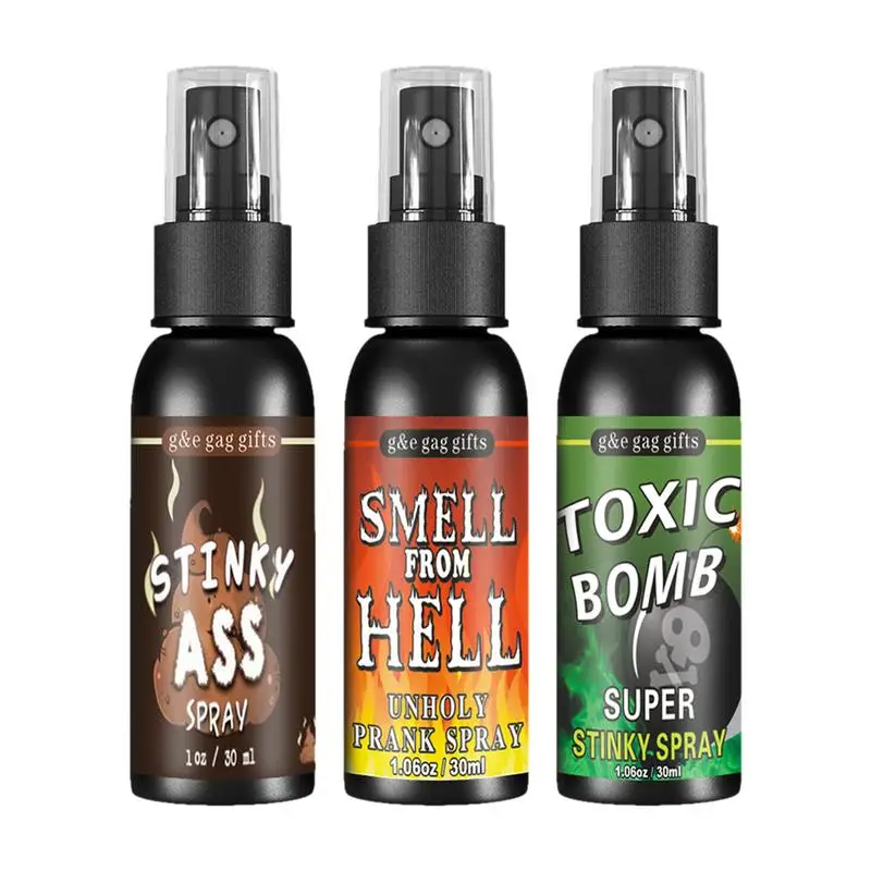 3Pc Krachtige Scheet Spray Hilarische Stink Prank Spray Stinky Joke Toy Vloeibare Scheet Gag Prank Speelgoed Met Niet Giftige Geur Geschenken voor Volwassen