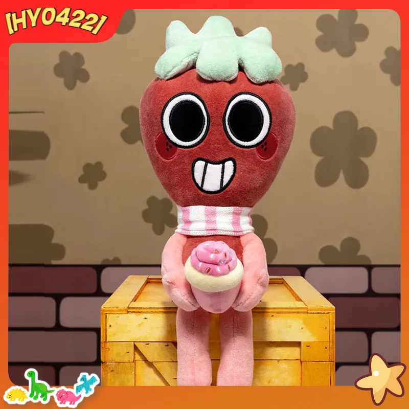 

Dandy'S World Sprout Deluxe Plush Toy Cartoon Strawberry Game Character Soft Stuffed Home Decor Collectible Gift For Game Fans