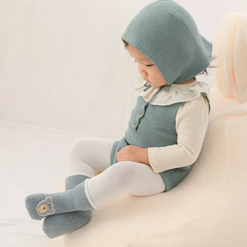 Подарки, противоскользящие осенне-зимние носки с медведем, кроликом, крокодилом, мультяшными героями мультфильмов, детские носки, носки-тапочки Bbay, детские домашние носки