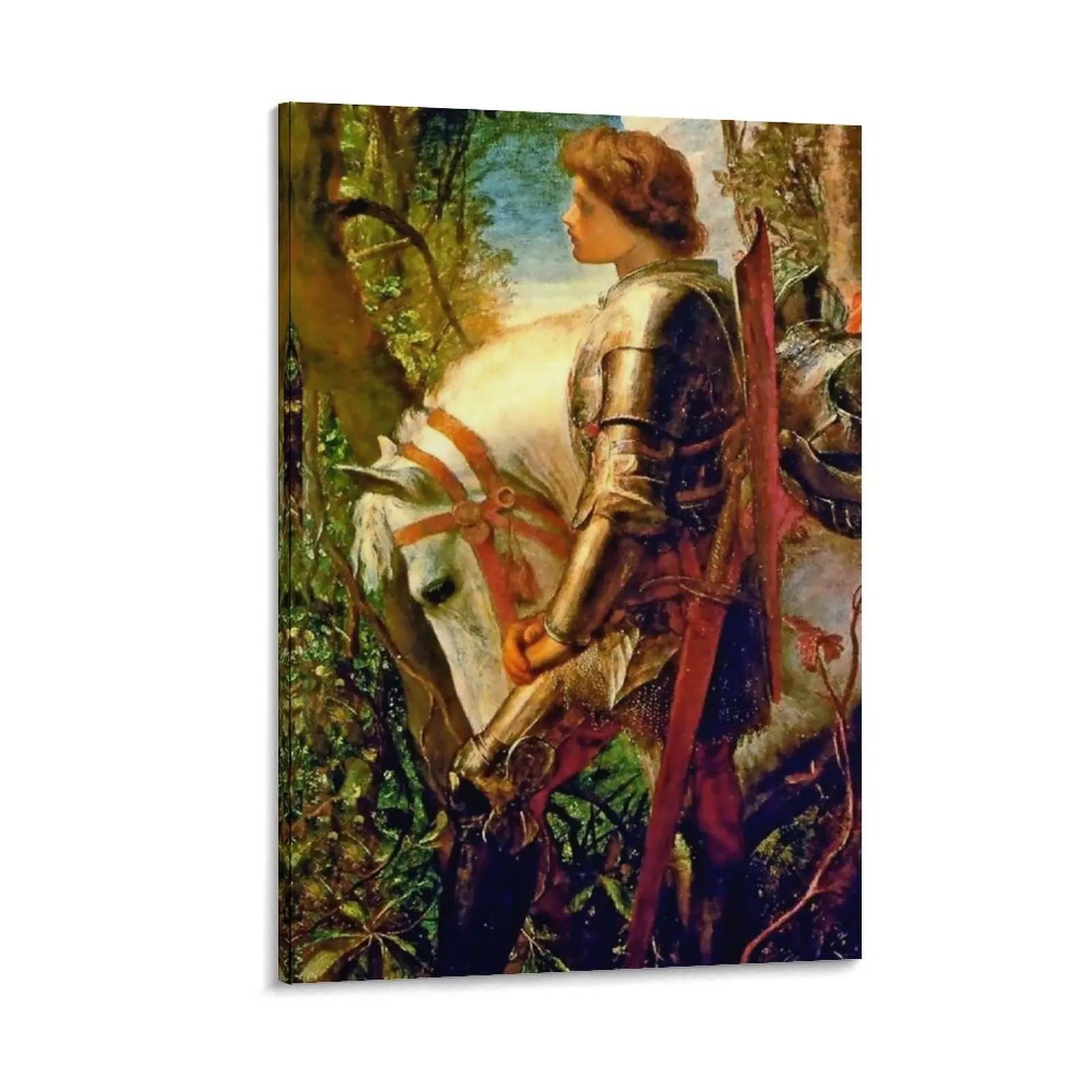 “Sir Galahad” by George Frederic Watts Canvas Painting paintings wall decor canvas wall art home decoration luxury