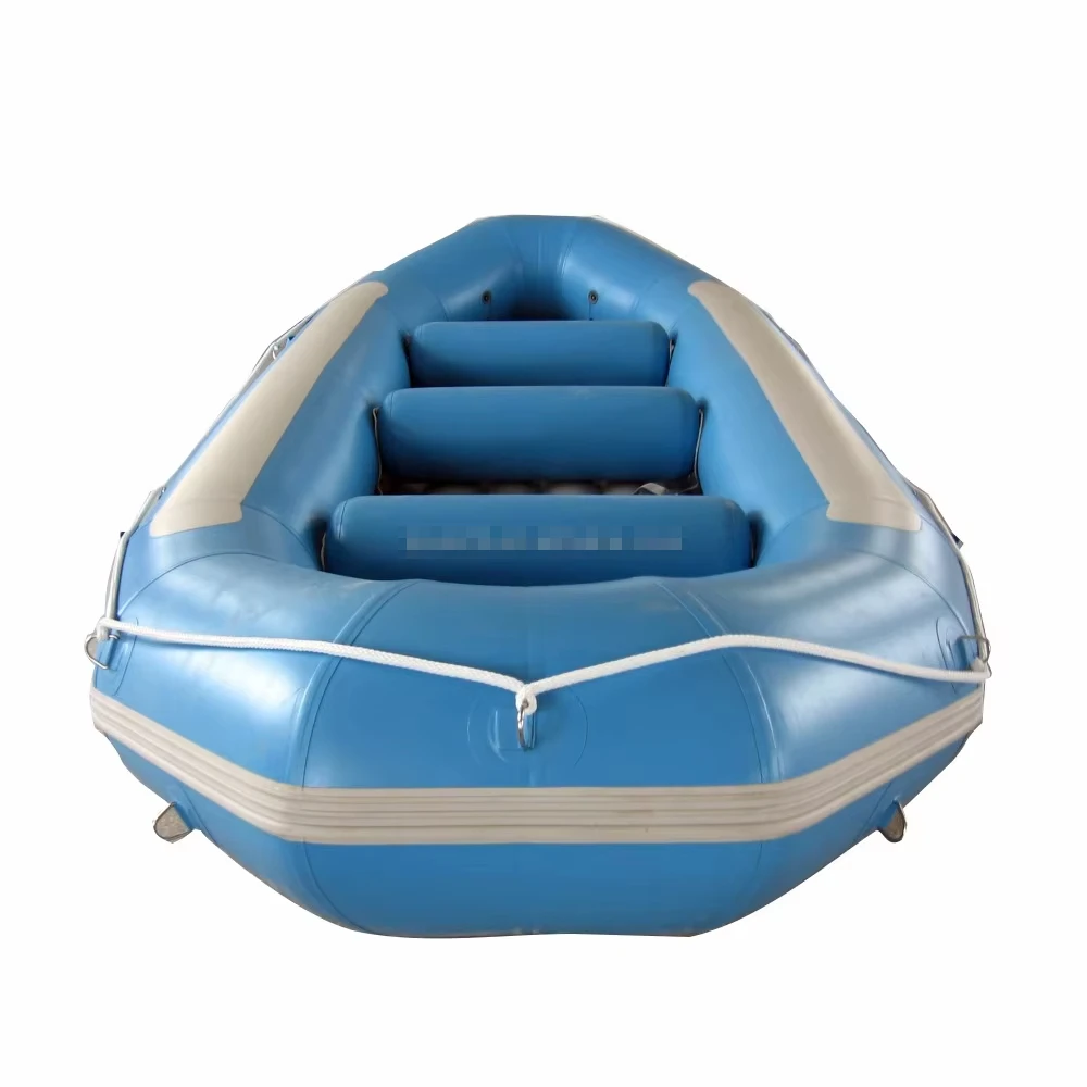 Blue JSRF-380 Inflatable Kayak PVC/Hypalon/Rubber Inflatable Drift Sport Racing River Raft Lake Use Direct Sale China