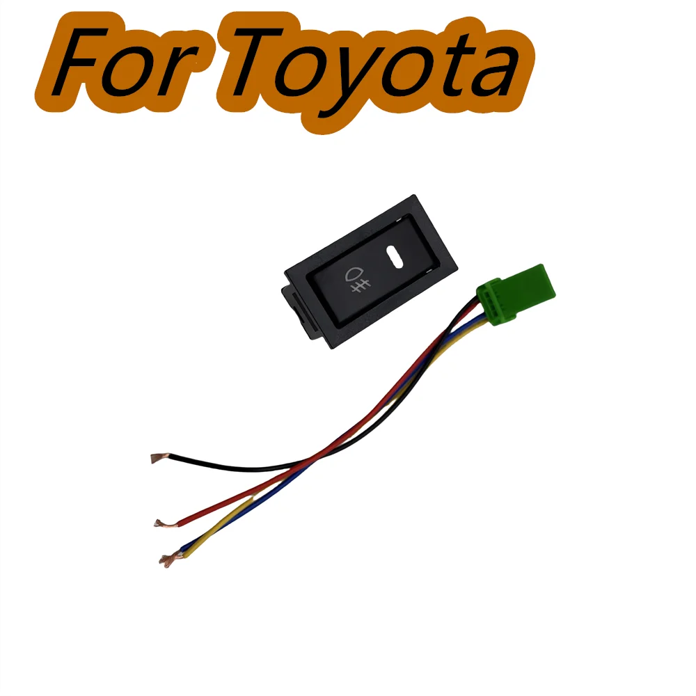 CAR 5-Pin ON-OFF Button Fog Light Switch For Toyota Camry Corolla RAV4 Land Cruiser 90 Highlander Lexus RX300 Orange DC12V