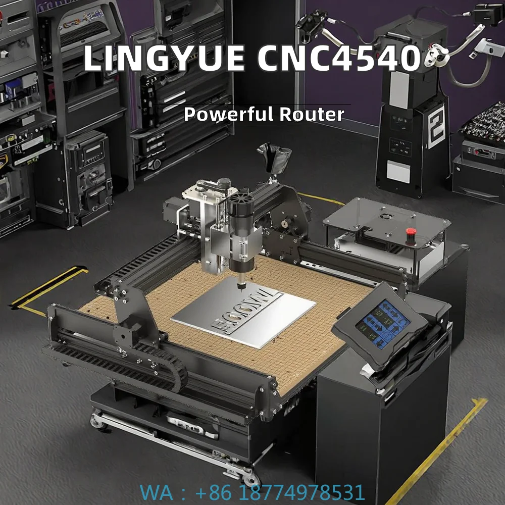 

Фрезерный станок с ЧПУ 500 Вт, шпиндельный роутер, подшипниковый двигатель CNC4540, 3 оси, 500 Вт, настольный, для гравировки по металлу, акрилу, печатным платам, МДФ