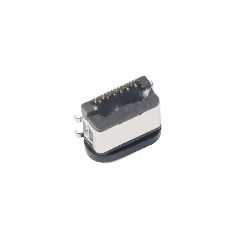 Waterproof Type-C Female Connector 6PIN 4-Pin Flush Mount, Water Immersion Level IPX6