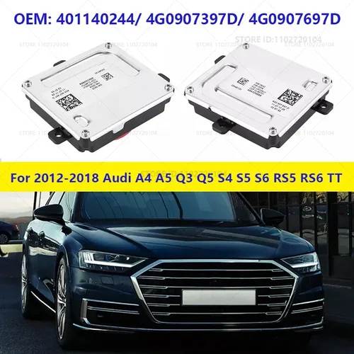 Para Audi A4 A5 Q3 Q5 S4 S5 S6 RS5 RS6 TT Módulo de luz de circulación diurna Control DRL 2012-2018 401140244   4G 0907397 D 4G 0907697 D
