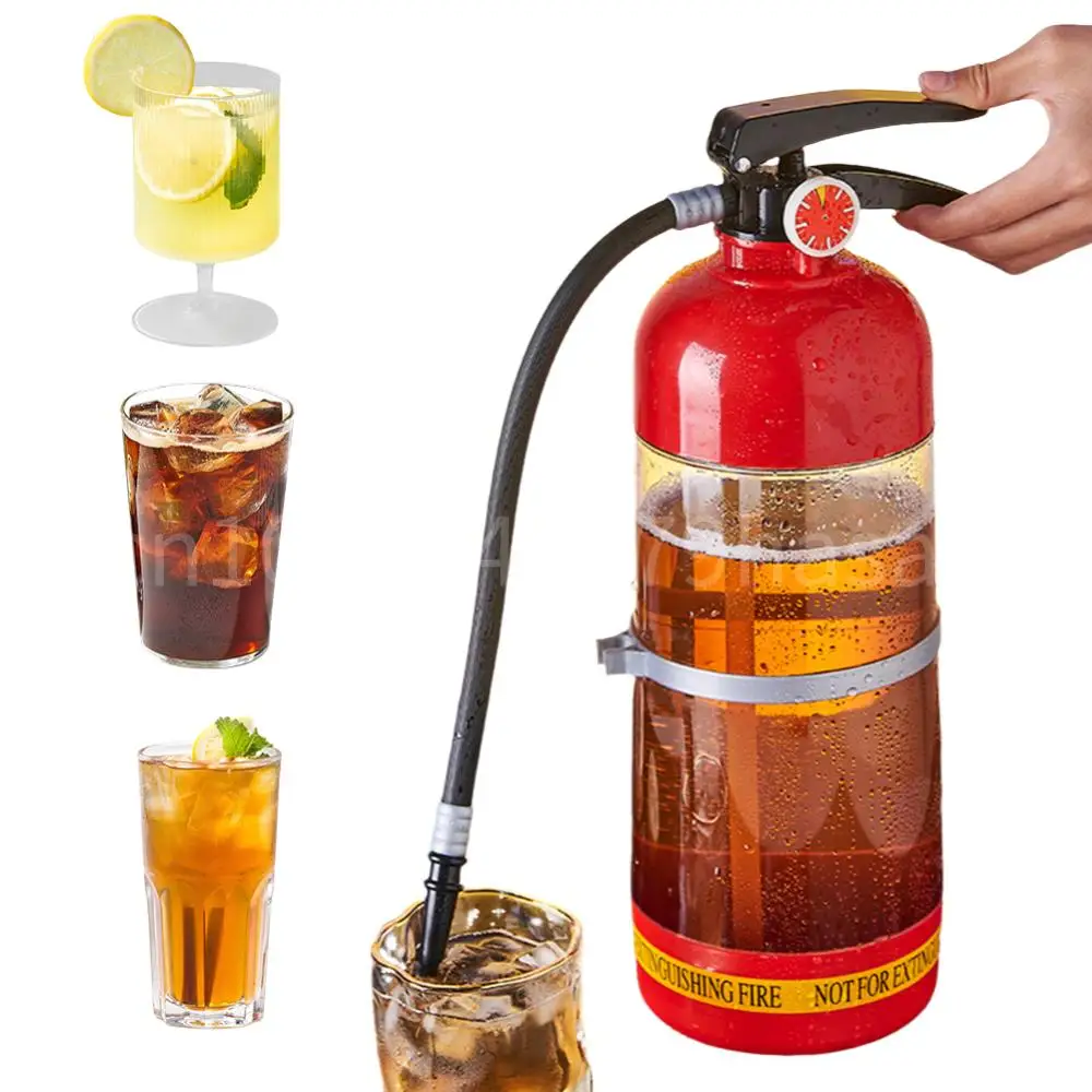 3L Feuerlöscher Form Kreative Bier Maschine Wein Getränk Spender Tragbare Bier Behälter für Bier Wein Cocktail Getränke