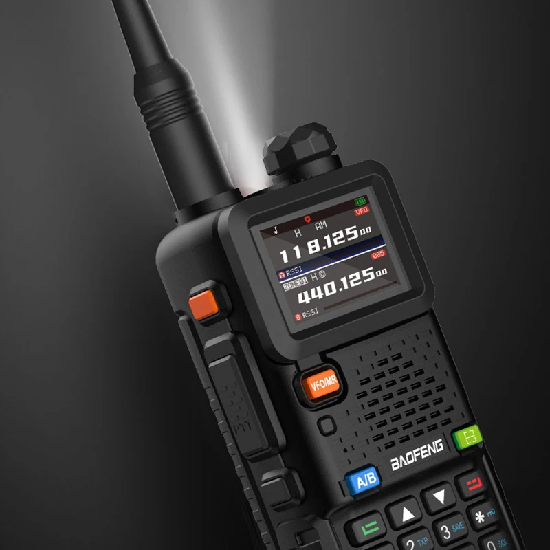 BAOFENG-walkie-talkie de alta potencia, dispositivo UV-5RH versión mejorada, con batería ampliadora de banda Dual, compatible con carga de BF-UV5RH, UV5R, nuevo, TYPE-C