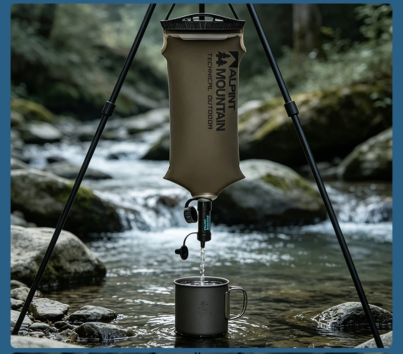 Persönlicher Wasserfilter für Wandern, Camping, Reisen und Notfallvorsorge Überlebens-Wasserfiltrationsstrohhalme Leichtgewichtig Tragbar – Detail 34