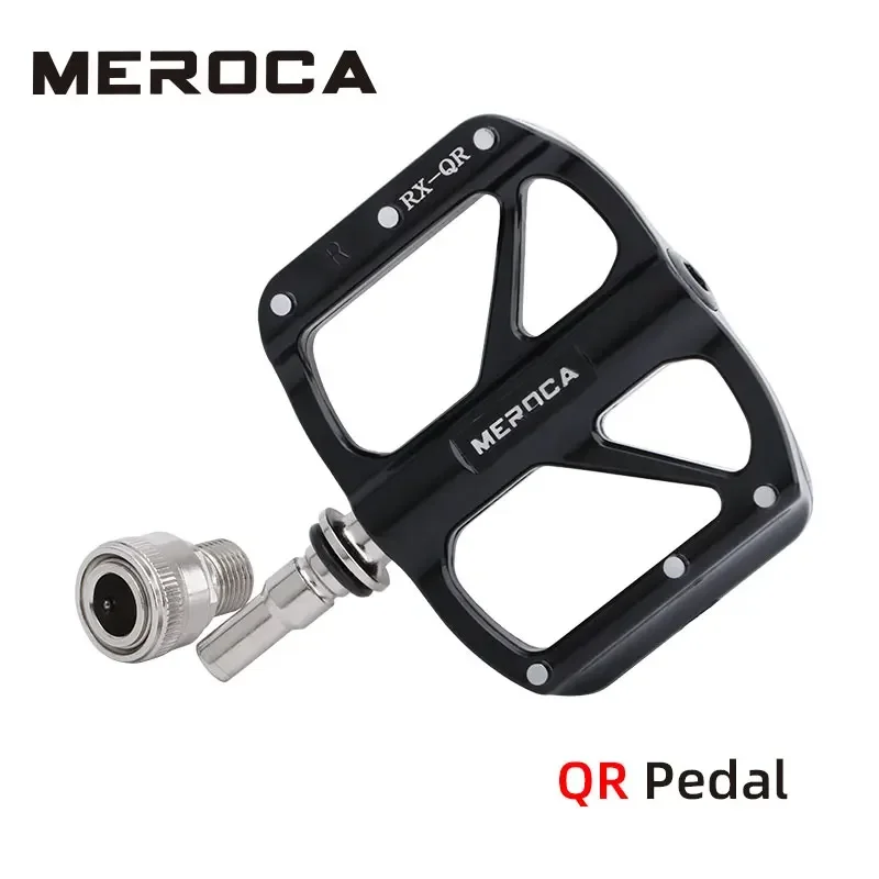 MEROCA Ultra-light Quick Release Bicycle Pedals Non-slip Aluminum Alloy 3-Bearing Folding Bicycle Pedals Bike Pedal