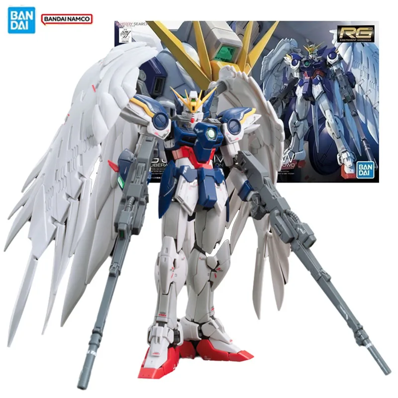 

Bandai оригинальная фигурка Gundam Model Kit Аниме Фигурки RG 1/144 Wing Gundam Zero EW Коллекция Фигурка Модель Игрушки