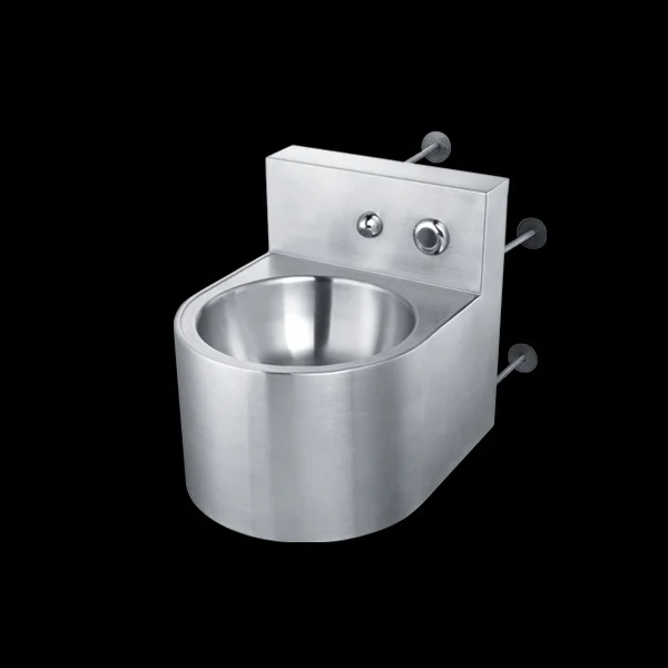 Wholesale of heavy-duty wall mounted prison stainless steel wash basins in factories