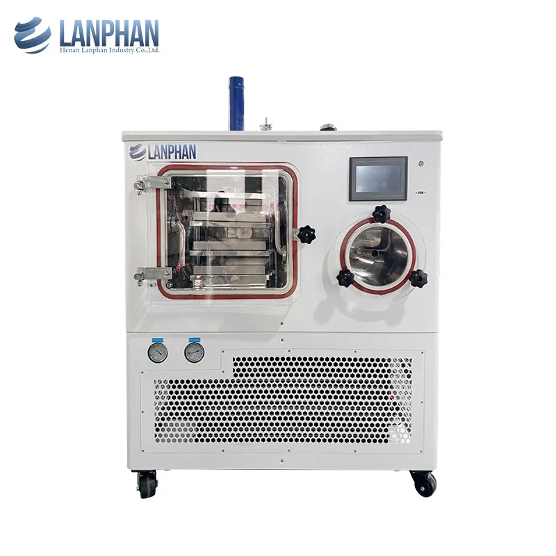 Energy-Saving Compact Automatic Pilot-Scale Freeze Dryer Lyophilizer Digital Control Auto Stoppering for Cost-Effective