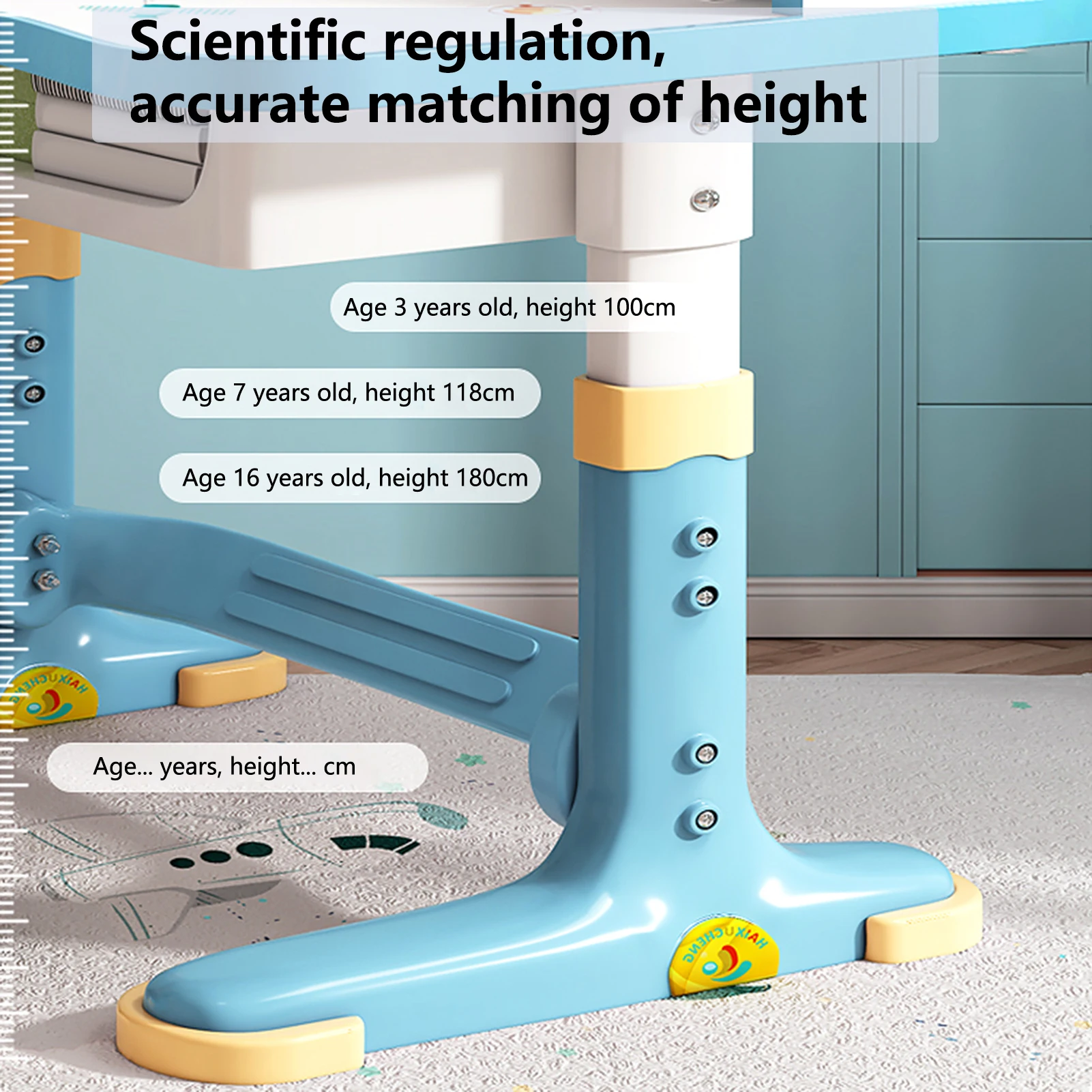 Verbreiterter Desktop Multi Separation Cartoon Muster Schreibtischs tuhl Set Kinder höhen verstellbarer Studiert isch mit Schubladen stuhl Set