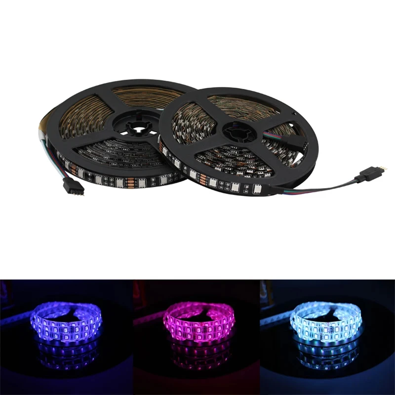 

12V LED Strip Waterproof RGB Luces LED Light SMD 5050 Strip Light Flexible LED Lamp Tape TV Backlight Ribbon Lamp Decoration