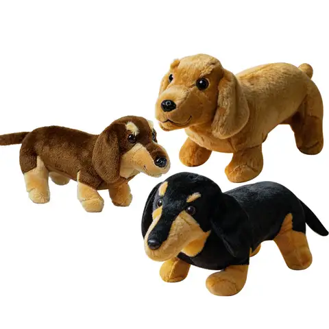1Pc 25/35cm Kawaii Dachshund Plush Toys Lovely Dogs Doll Stuffed Soft Animal Toy for Birthday Gifts