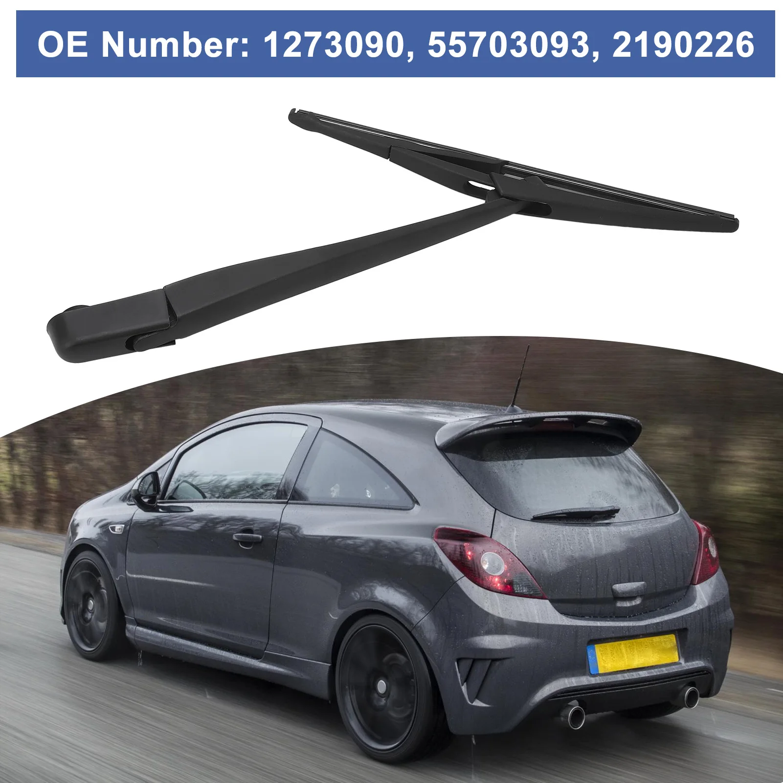 

Rear Wiper Arm With Blade 1273090 Improved Performance Rear Windshield Wiper Arm Replacement For Vauxhall Corsa D 2006 To 2014