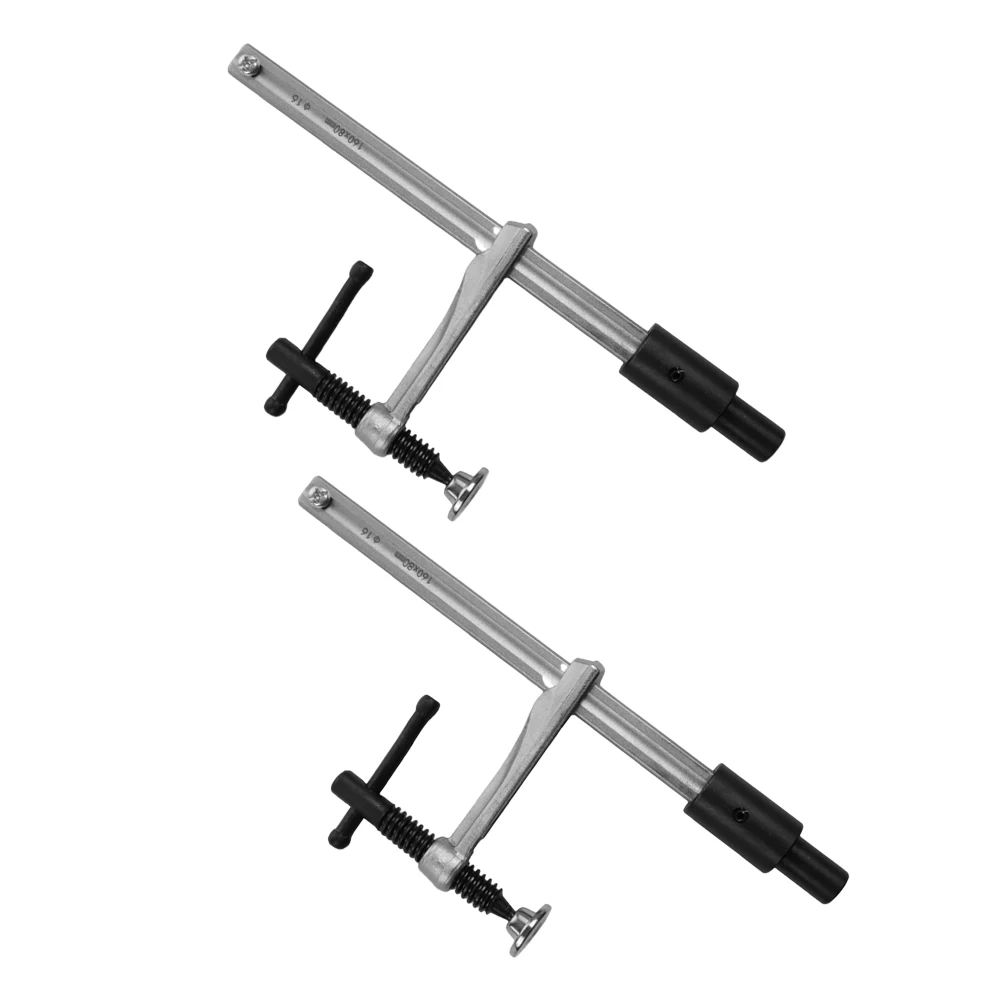 Abrazadera de sujeción para mesa con orificio de 16mm, Clip de escritorio fácil de usar para proyectos de carpintería, 2 uds.