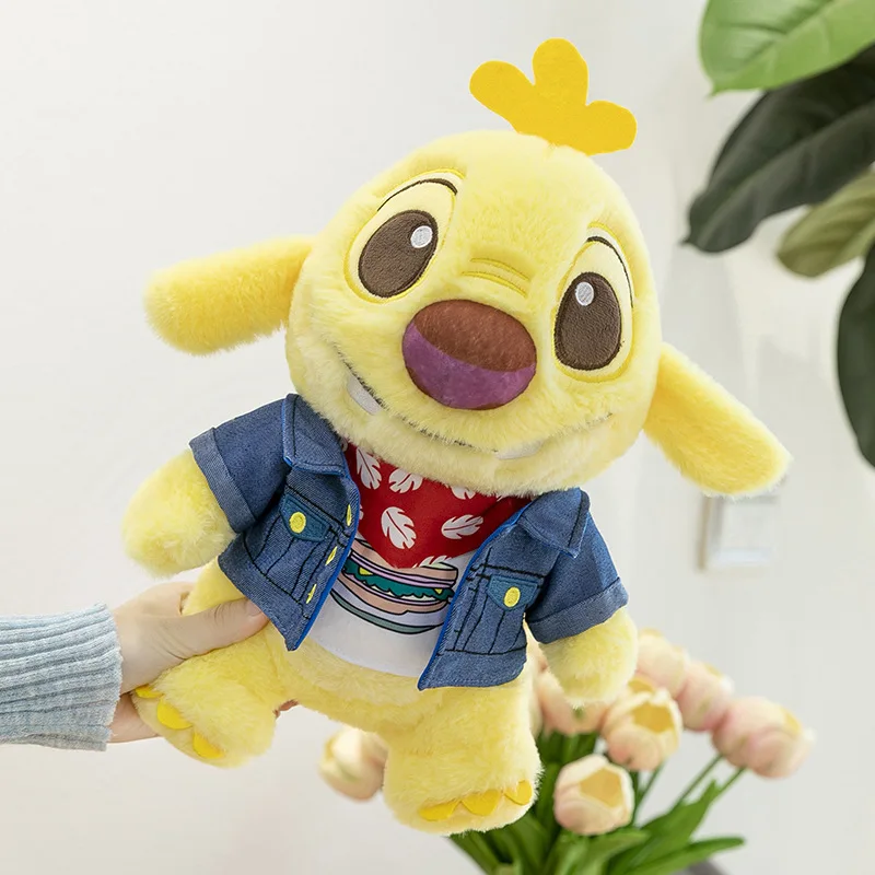 Nuovo Dressing Stitch Cartoon Anime Toy Giallo Stitch Doll Peluche Cute Stitch Peluche Bambola Cuscino per Dormire Animali Regali per Bambini