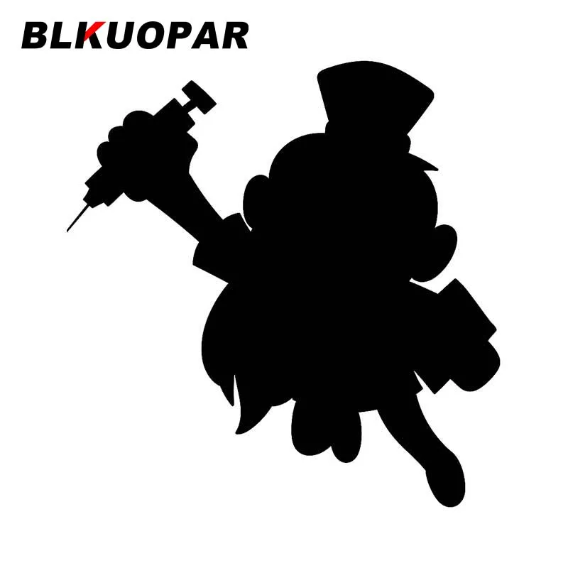 BLKUOPAR For Beautiful Yellow Blonde Haired Nurse Car Stickers Sunscreen Fashionable Decals Creative Car Accessories Trunk Decor