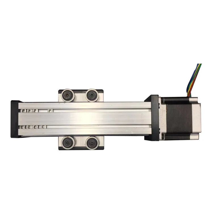 Single-axis precision ball screw slide linear guide module with stepper motor