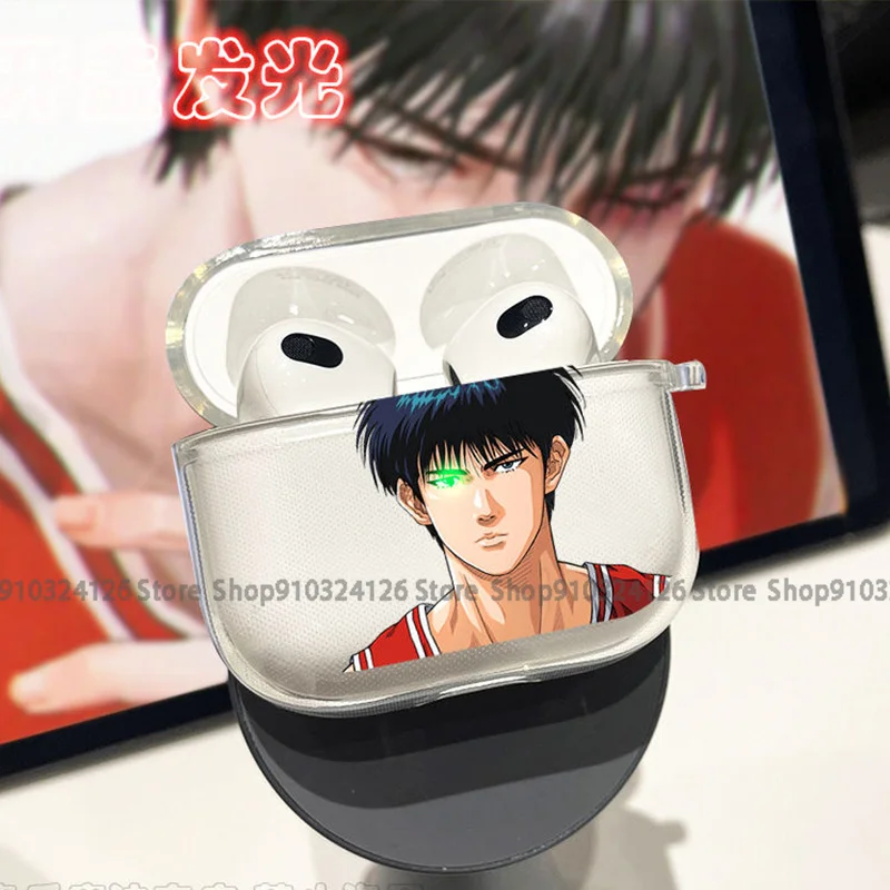 Anime Basketball Slam Dunk Earphone Case for Airpods 1 2 3 Pro Charging Box Soft Wireless Bluetooth Headphone Protective Cover