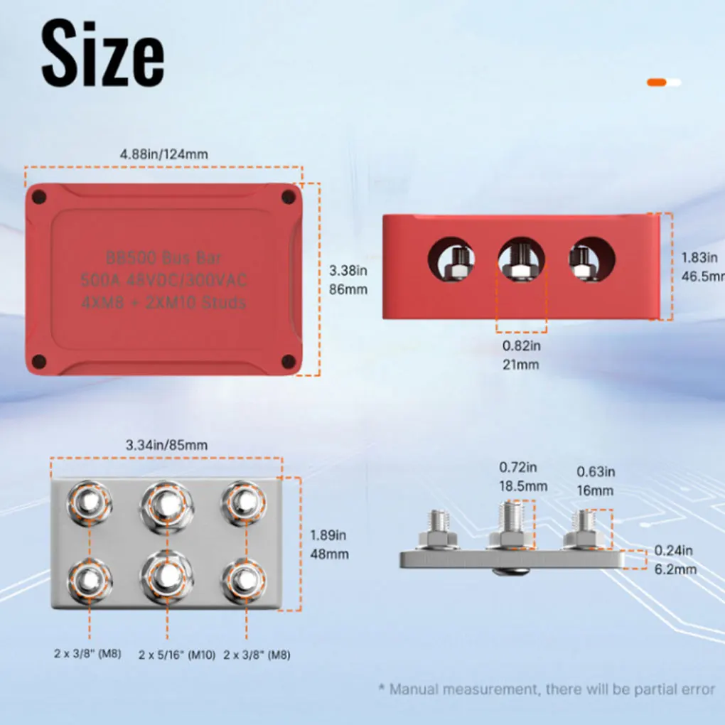 Heavy Duty Terminal Block Sturdy And Rust Resistant Copper Base 36V Heavy-duty Busbar And Ships