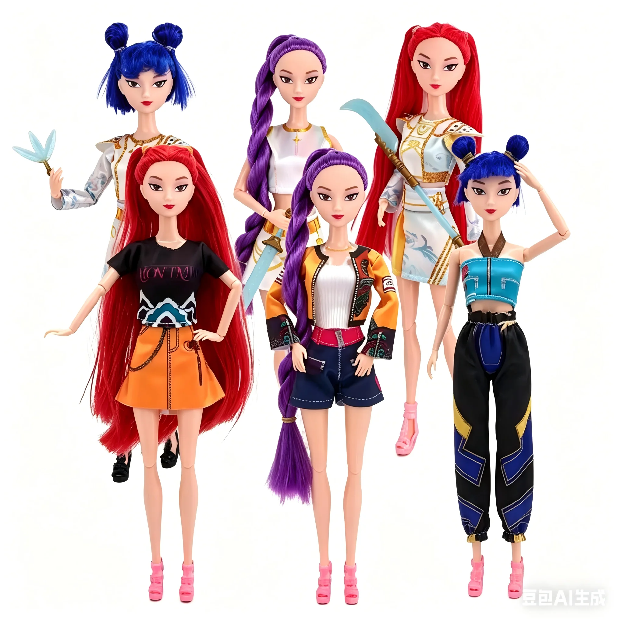 

11 Inch Vinyl Dolls Anime Action Figure with Theme Music Articulated Cute Toy Set Collectible Gift for Kids Girls Fans Birthday