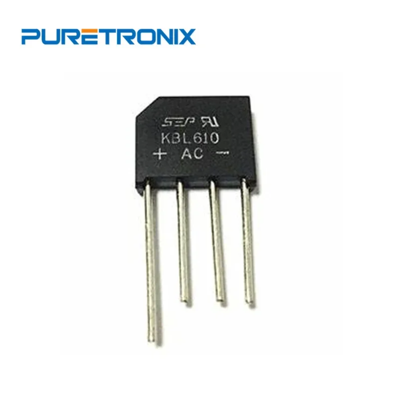 KBL406 KBL410 KBL608 KBL610 4A 6A 800V 1000V วงจรเรียงกระแสไดโอดเดี่ยว