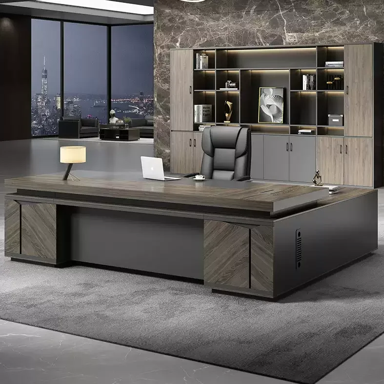 *Eco-friendly Wood Executive Desk  Executive Desk with Storage Options High Quality Office Desk Easy Installation