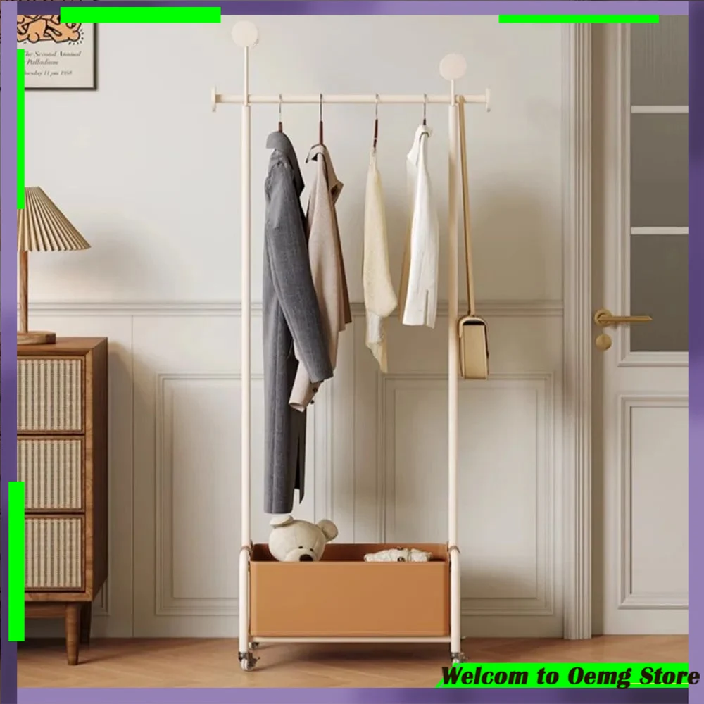 Stylish Minimalist Metal Clothes Rack With Wheels Perfect For Organizing Your Bedroom And Living Room Modern Home Furniture