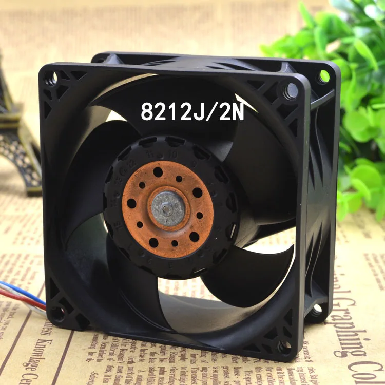 

Axial Flow Fan 8212J/2N 80m80m38mm Advanced Mute Cooling Fan 8cm 12V 10.3W High Temperature Resistance Fan