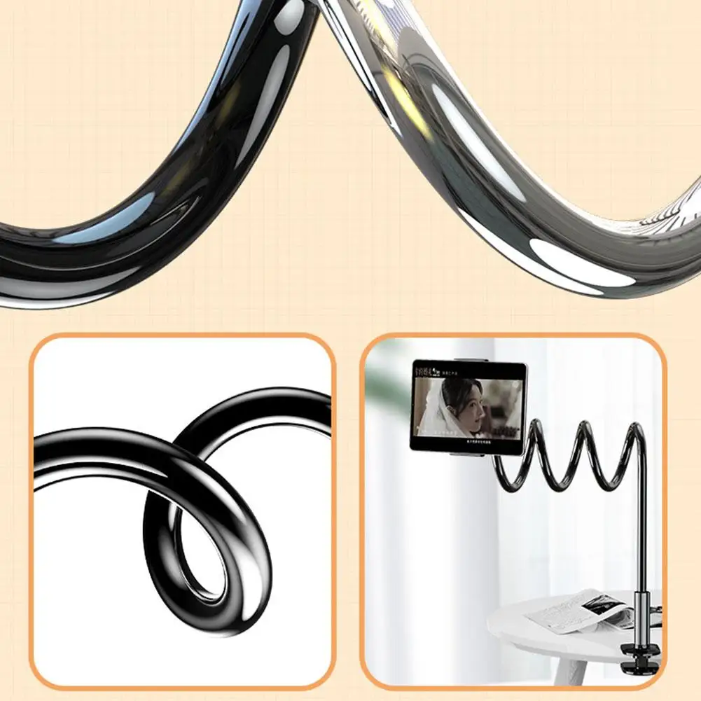 Tablet Stand Holder Mount Clip Grip Flexible Long Arm Gooseneck For IPad Switch Galaxy Tab Kindle