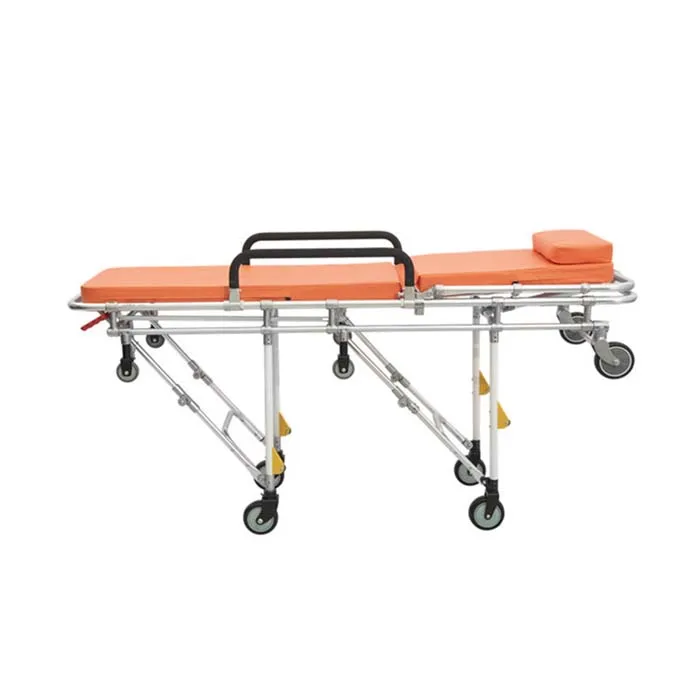 

First-aid devices suppliers aluminum alloy folding stretcher bed transfer people hospital and emergency used for transferring