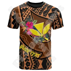 Polynesian Hawaii King Kamehameha Country Flag Tribe Hawaiian 3DPrint Streetwear Summer Casual Harajuku Short Sleeves T-Shirts A