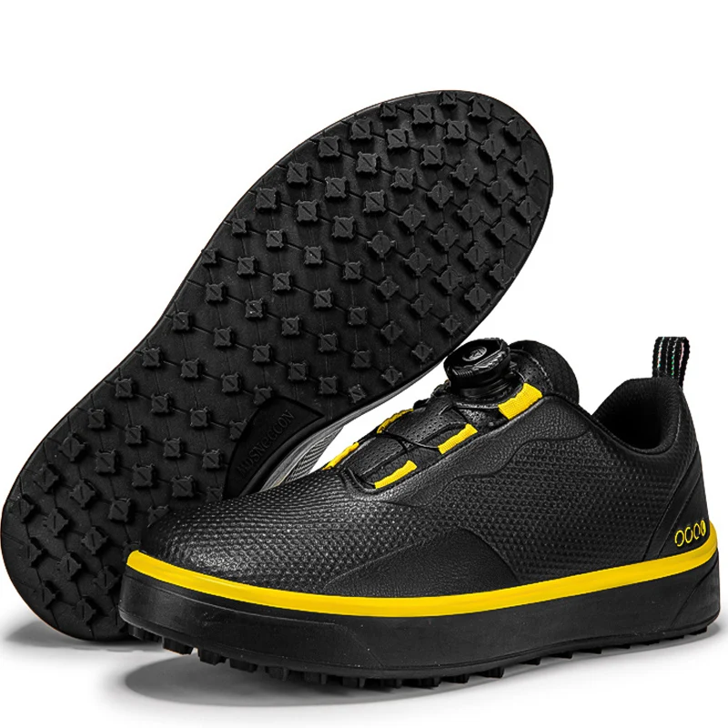 

The New Couple Golf Shoes Are Easy To Put On And Take Off, Made Of Genuine Leather Material For Anti Slip Casual Board Shoes