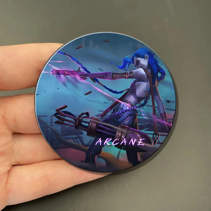 58mm Arcane Jinx Soft Button Pins Runaway Loli Brooch Badge Bag Accessories Gamer Collect Friends Gifts Backpack Decor