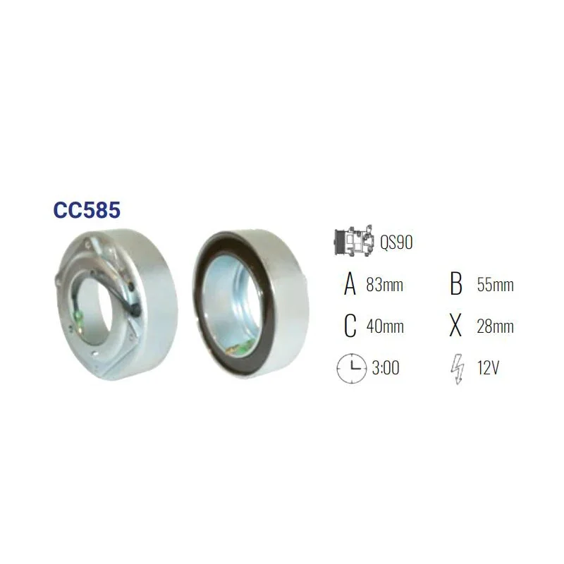 

CC585 auto ac compressor clutch coil QS90 for CITROEN C-CROSSER /C4/MITSUBISHI ASX/ LANCER VIII/ OUTLANDER III/PEUGEOT 4007/4008