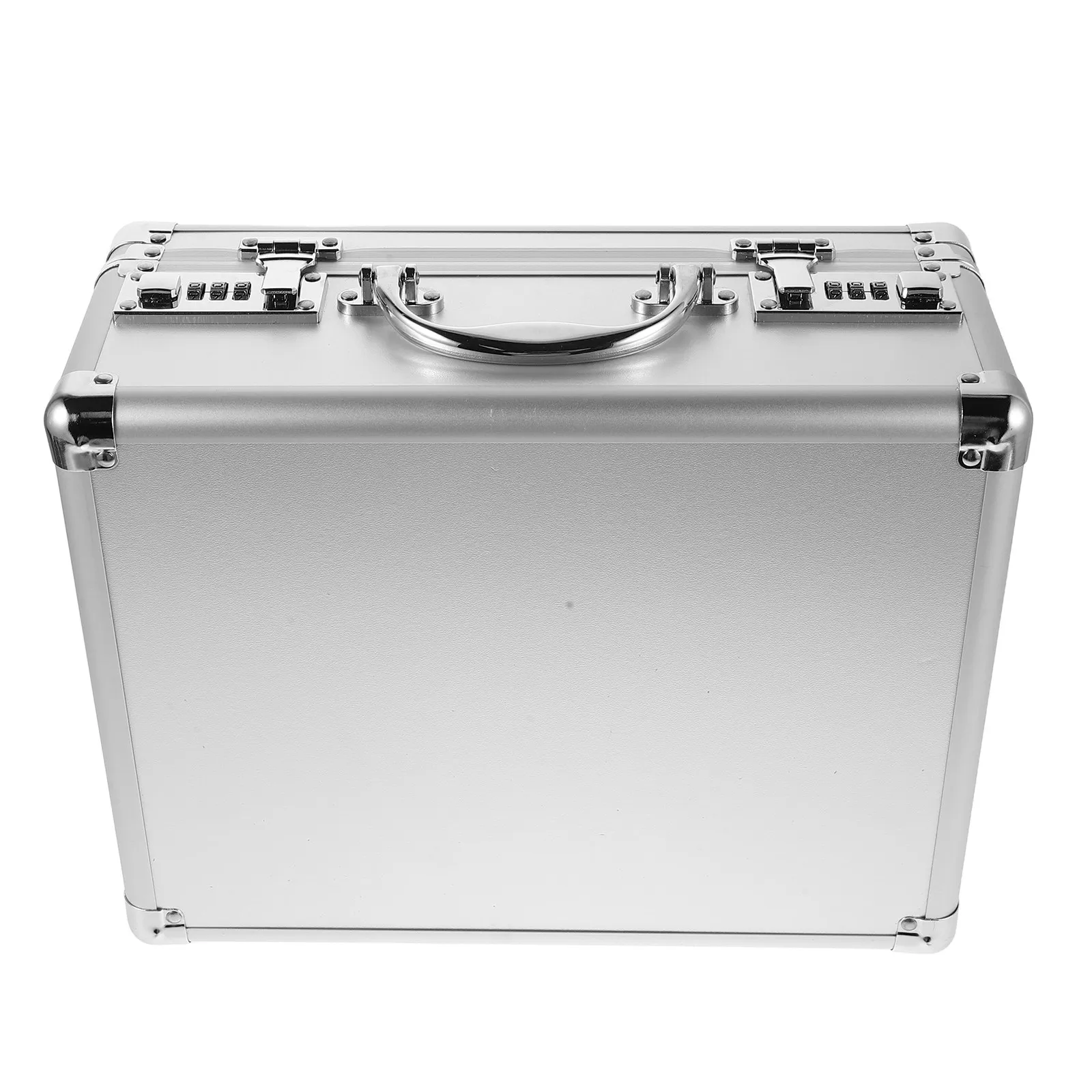 

Portable Aluminum Alloy Medicine Box Lockable Storage Organizer Large Capacity Metal Lock Box for Travel Emergency Use