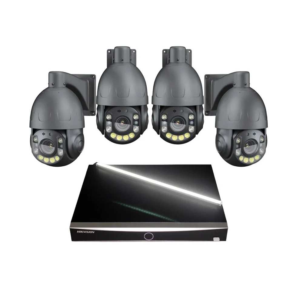 

A 2025 Hik Vision Security CCTV Camera System AI Face Recognition 30X Zoom 8MP POE Auto Tracking 4K Night Vision NVR Data CMOS