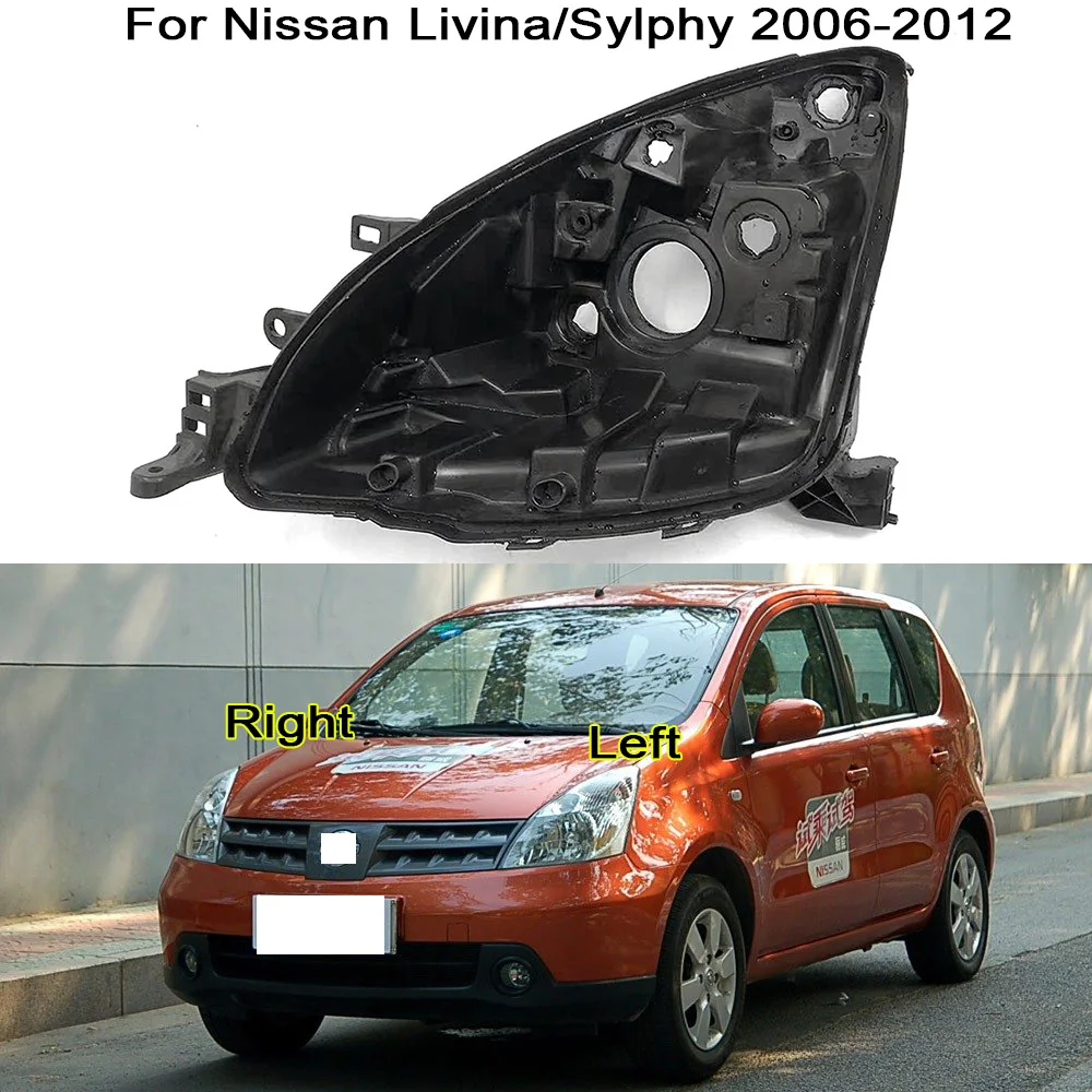 

For Nissan Livina/Sylphy 2006-2012 Front Headlights Base Lampstand Replace Original Head Lamp Bottom Shell Automotive Parts