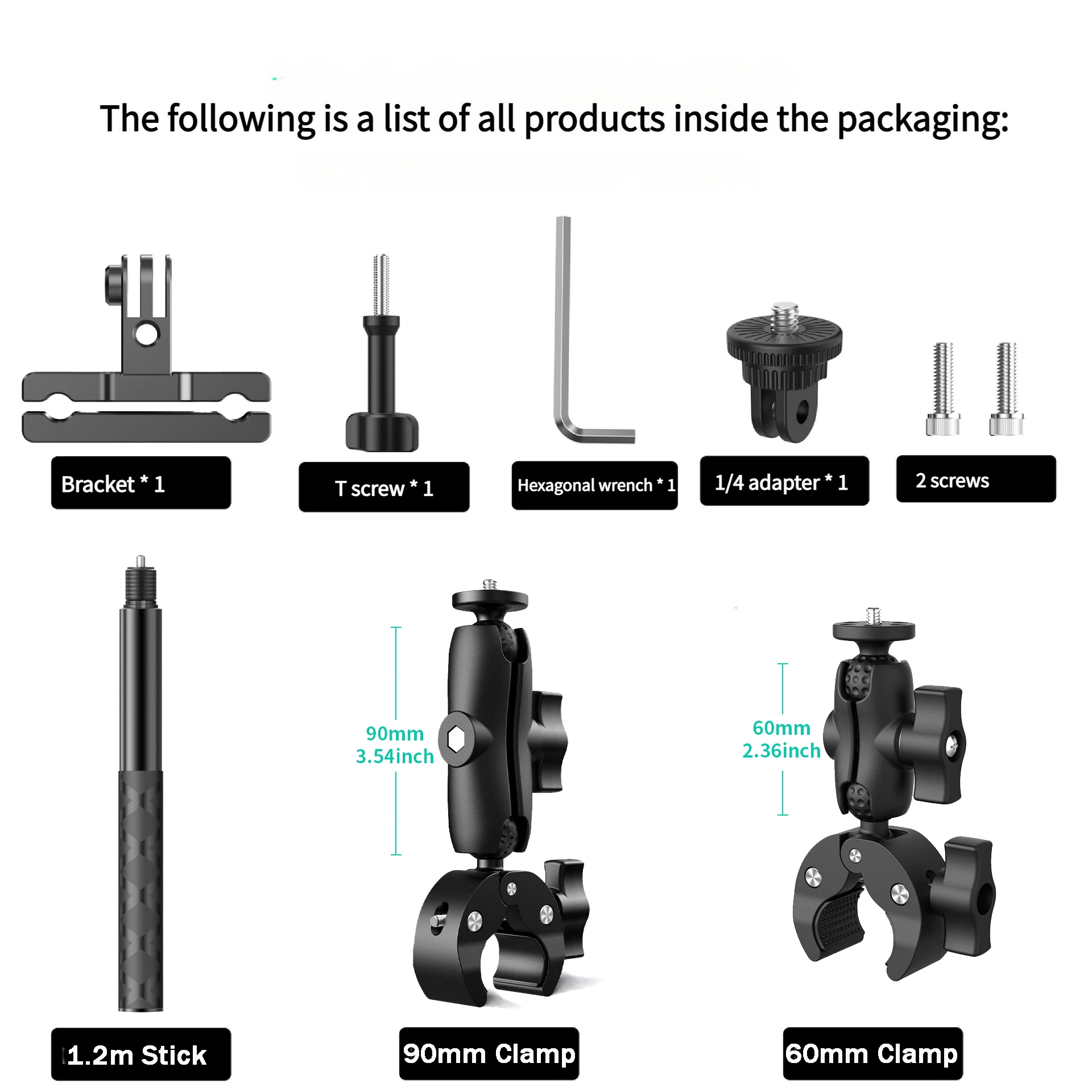 Fahrradzubehör Montage-Kit für Insta360 X5 X4 X3 Fahrrad-Heckhalterung für Insta 360 Fahrradzubehör – Detail 7