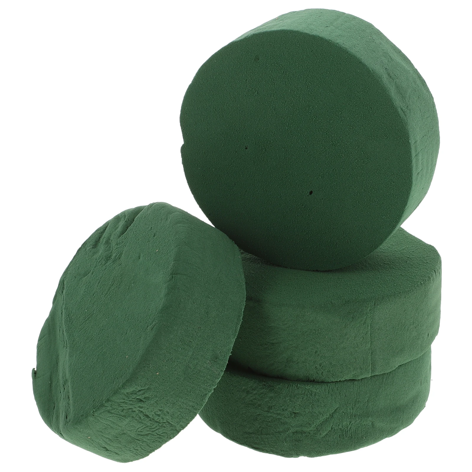 

4pcs Round Floral Foams Bricks Foams Blocks Strong Absorption Wedding Arrangement Flower Clay Bases Supplies